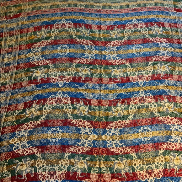 Multicolor Patterned Blanket 🧺 - Picture 4 of 7